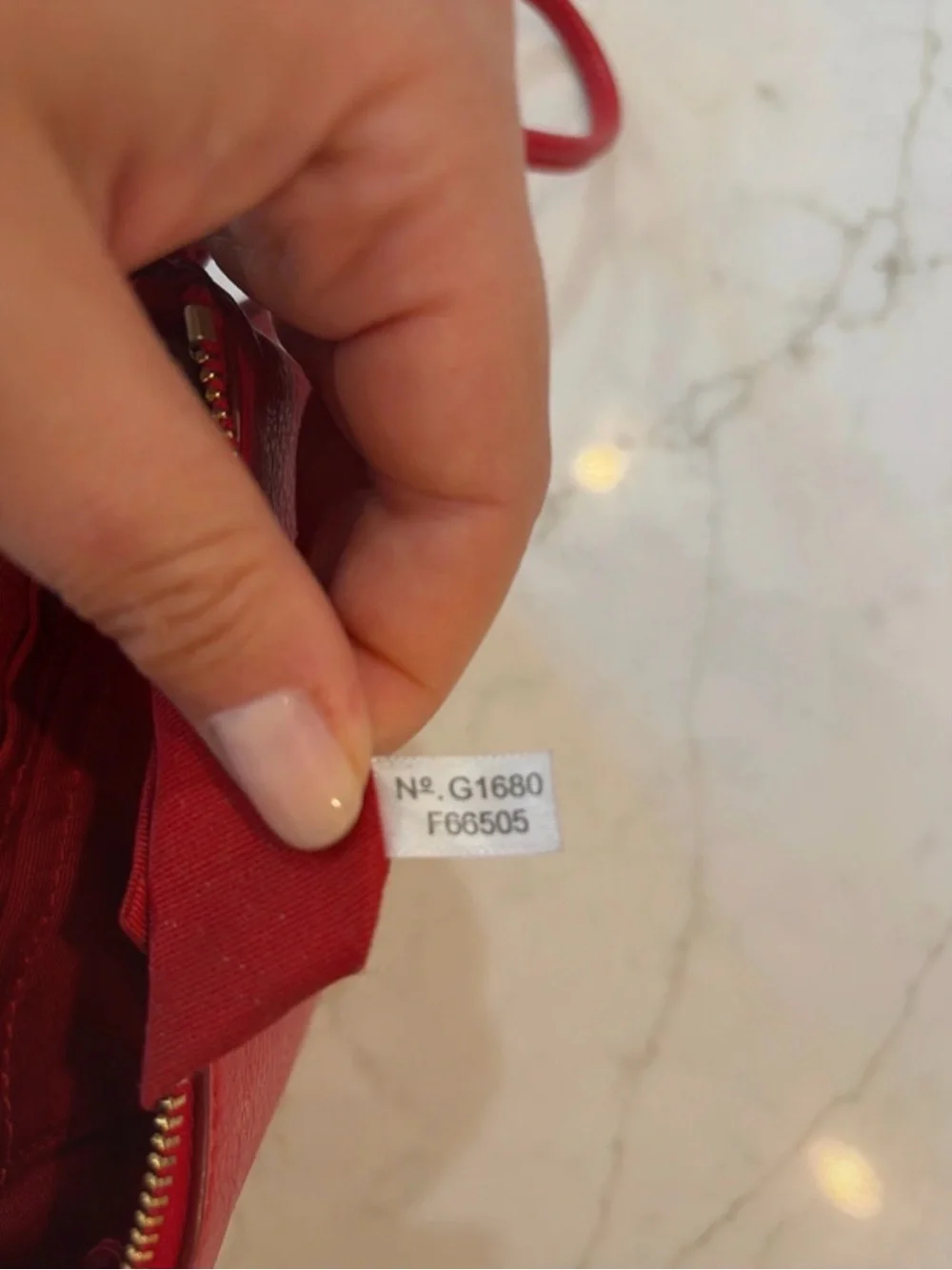 Coach Red Leather Wristlet Clutch